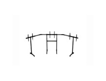 Next Level Racing | Floor stand | Free Standing Triple Monitor stand | 3 x 32- 65 " | Maximum weight (capacity) 70 kg | Black