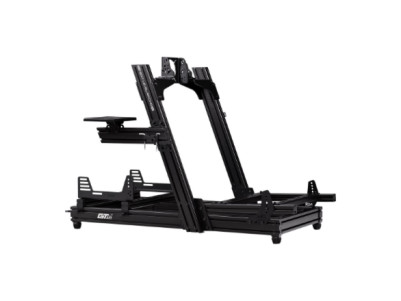 Next Level Racing | Aluminum | Racing Simulator Cockpit | GTElite Front and Side Mount Edition | Black