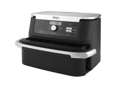 NINJA | Double Air Fryer | AF500EU Foodi FlexDrawer | Power 2470 W | Capacity 10.4 L | Black