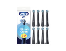 Oral-B Replaceable toothbrush heads | iO UltimateClean | Heads | For adults | Number of brush heads included 8 | Black