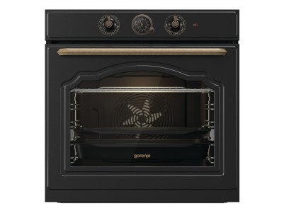 Gorenje Oven | BOS67372CLB | 77 L | Electric | AquaClean | Mechanical control | Steam function | Height 59.5 cm | Width 59.5 cm 