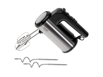 Adler Hand mixer | AD 4232 | Hand Mixer | 900 W | Number of speeds 5 | Turbo mode | Black/Stainless Steel