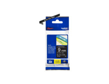 Brother | TZe-325 Laminated Tape | White on Black | TZe | 8 m | 9 cm