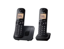 Panasonic | Cordless | KX-TGC212FXB | Built-in display | Caller ID | Black | Phonebook capacity 50 entries | Speakerphone