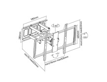 Sunne | Wall Mount | 60-100-EA | 60-100 " | Maximum weight (capacity) 80 kg | Black