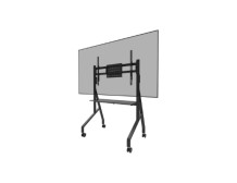 Neomounts MOVE Go FL50-525BL1 TV trolley - 55-86" - max 76 kg - manual h 106-136 cm - VESA 100x100-900x600 - incl. hardware shel
