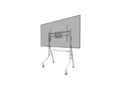 Neomounts MOVE Go FL50-525WH1 TV trolley - 55-86" - max 76 kg - manual h 106-136 cm - VESA 100x100-900x600 - incl. hardware shel