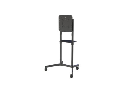 Neomounts NS-M1250BLACK TV trolley - 37-70" - max 70 kg - VESA 200x200-600x400 - 90 rotatable - incl. hardware shelf - black
