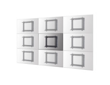 Neomounts WL95-800BL1 Videowall wall mount - 42-70" - max 35 kg - VESA 200x200-600x400 - d 7,8-26,6 cm - push-to-pop-out - micro