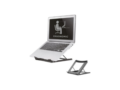 Neomounts NSLS075BLACK Laptop stand - 10-16" - max 5 kg - 5 height positions - foldable - compact - universal - black | Neomount
