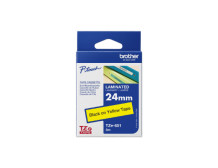 Brother | TZe-651 Laminated Tape | Black On Yellow | TZe | 8 m | 2.4 cm