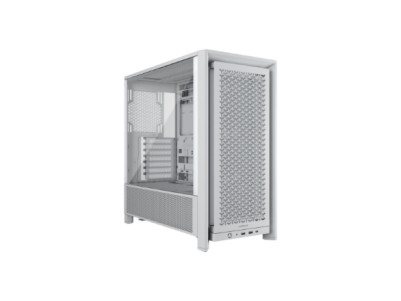 Corsair PC Case | Frame 4000D RS Modular | White | Mid-Tower | Power supply included No