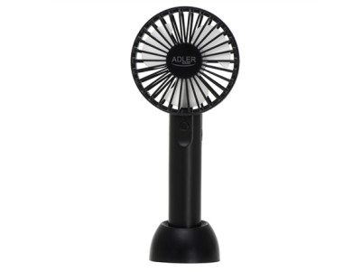 Adler Mini USB Fan | AD 7338 | Desk fan | Black | Diameter 7 cm | Number of speeds 3