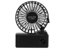 Adler Foldable mini fan | AD 7336 | Desk fan | Black | Diameter 6.5 cm | Number of speeds 1