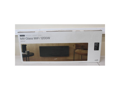 SALE OUT. Mill GL1200WIFI3B WiFi Gen3 Panel Heater, Glass Front, Aluminium, Power 1200 W, Room size 14-18 m2, Black | Mill | Hea