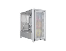 Corsair PC Case | Frame 4000D RS ARGB Modular | White | Mid-Tower | Power supply included No