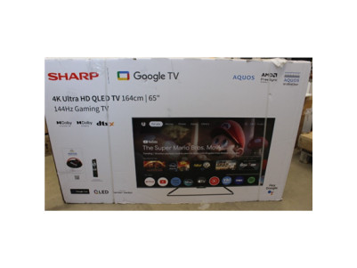 Sharp | 65GR8265E | 65 | Smart TV | Google TV | UHD | DAMAGED PACKAGING
