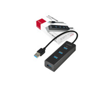 AXAGON Four-port USB 3.0 hub with fast charging and power support | HUE-S2B