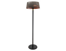 TunaBone Electric Standing Patio Heater, Double clear halogen heating lamps | TB1821SH-01 | Patio heater | 2100 W | Black