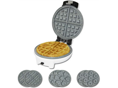 Cecotec Waffle Maker | Fun Gofrestone 3in1 | 700 W | Number of pastry 3 | Waffle/Muffin/Donut | White