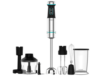 Cecotec Hand Blender | Power TitanBlack 1200 XL PerfectCream&Crush | Hand Blender | 1200 W | Number of speeds Adjustable | Turbo