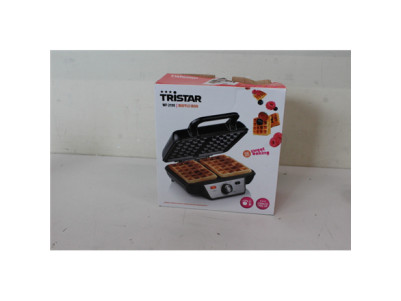 SALE OUT. | Tristar | Waffle maker | WF-2195 | 1000 W | Number of pastry 2 | Belgium | Black | DAMAGED PACKAGING
