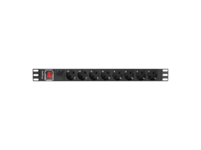 Lanberg Power Distribution unit 19", 8 outlets, black | Lanberg