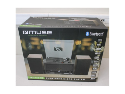 SALE OUT. Muse MT-120MB Turntable Micro System | Muse Turntable Micro System | MT-120MB | Drawer-type CD door | USB port | DAMAG