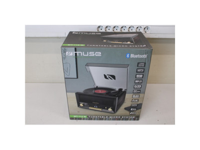 SALE OUT. Muse MT-112 W Turntable Micro System With Vinyl Deck | Muse Turntable Micro System With Vinyl Deck | MT-112 W | Micro 