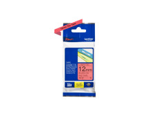 Brother | TZE-431 Laminated Tape | Black on Red | TZe | 8 m | 1.2 cm