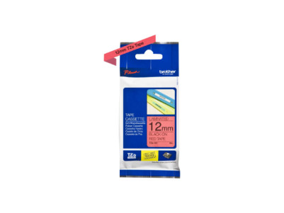Brother | TZE-431 Laminated Tape | Black on Red | TZe | 8 m | 1.2 cm