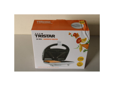 SALE OUT. Tristar SA-3052 Sandwich maker, White | Tristar Sandwich maker | SA-3052 | 750 W | Number of plates 1 | Number of past