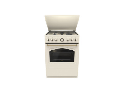 Gorenje Cooker | GKS6C71CLI | Hob type Gas | Oven type Electric | Gold | Width 60 cm | Depth 60 cm | 71 L
