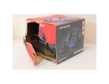 SALE OUT. Genesis Seaborg 350 driving wheel, Black/Blue, Wired | Genesis | Driving Wheel | Seaborg 350 | DAMAGED PACKAGING | Blu