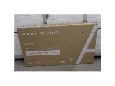 Xiaomi | QLED TV A Pro 2025 | 55'' | Smart TV | Google TV | 4K UHD | Black | USED, STICKER ON SCREEN, ACTIVATED OS, MISSING REMO