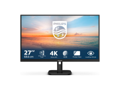 Philips 27E1N1800A/00 | 27 " | IPS | 16:9 | 60 Hz | 4 ms | 3840 x 2160 pixels | 350 cd/m | HDMI ports quantity 2 | Black