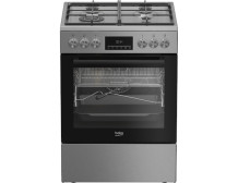 BEKO Cooker | FBMA61330GXDT | Hob type Gas | Oven type Electric | Stainless Steel | Width 60 cm | Grilling | LED | Depth 60 cm |