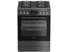 BEKO Cooker | FBM62330GADSN | Hob type Gas | Oven type Electric | Grey | Width 60 cm | Grilling | LED | Depth 60 cm | 72 L