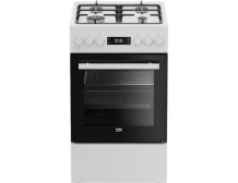 BEKO Cooker | FSM51339DWDS | Hob type Gas | Oven type Electric | White | Width 50 cm | Grilling | LED | Depth 60 cm | 60 L