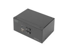 Digitus KVM Switch, 2-Port, Dual Display, 4K, DisplayPort | DS-12862