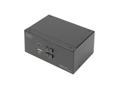 Digitus KVM Switch, 2-Port, Dual Display, 4K, DisplayPort | DS-12862