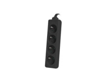 Lanberg Cable Power Strip, 4X French Outlets Quality-Grade Copper, 1.5 m | PS0-04E-0150-BK
