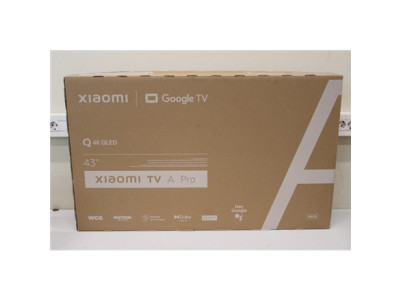 Xiaomi | QLED TV A Pro 2025 | 43'' | Smart TV | Google TV | 4K UHD | Black | USED, MISSING: TV BAG, BATTERIES, MANUALS AND SCREW