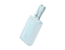 Anker Power Bank with Built-In USB-C and + Lighting Cable | A1680031 | 10000 mAh | 30W Output | Blue