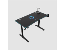 Onex | Gaming Desk w/Cup holder, headset hook, Gamepad holder, Full coverage mouse pad | GD1200H | Black
