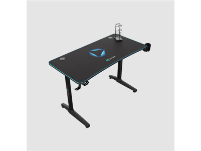 Onex | Gaming Desk w/Cup holder, headset hook, Gamepad holder, Full coverage mouse pad | GD1200H | Black