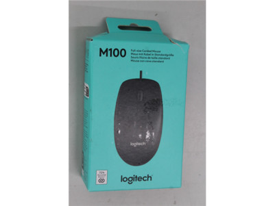 SALE OUT. Logitech M100 Optical USB, Black | Logitech Mouse | M100 | Optical | Optical mouse | Wired | Black | DAMAGED PACKAGING