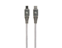 Cablexpert | Premium cotton braided USB Type-C to micro-USB charging and data cable, 1.5 m | CC-USB2B-CMMBM-1.5M
