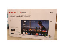 Sharp 55GP6260E | 55" (139cm) | Smart TV | Google TV | 4K UHD QLED | DAMAGED PACKAGING, UNPACKED, UNPACKED ACCESSORIES