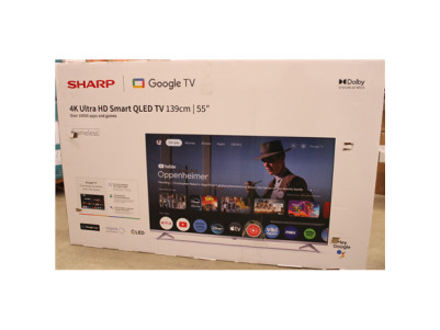 Sharp 55GP6260E | 55" (139cm) | Smart TV | Google TV | 4K UHD QLED | DAMAGED PACKAGING, UNPACKED, UNPACKED ACCESSORIES